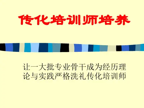 传化培训师教案师教案共107页PPT资料