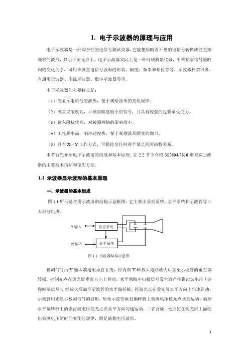 示波器的原理与使用方法