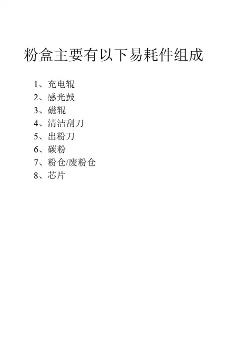 打印机硒鼓配件作用