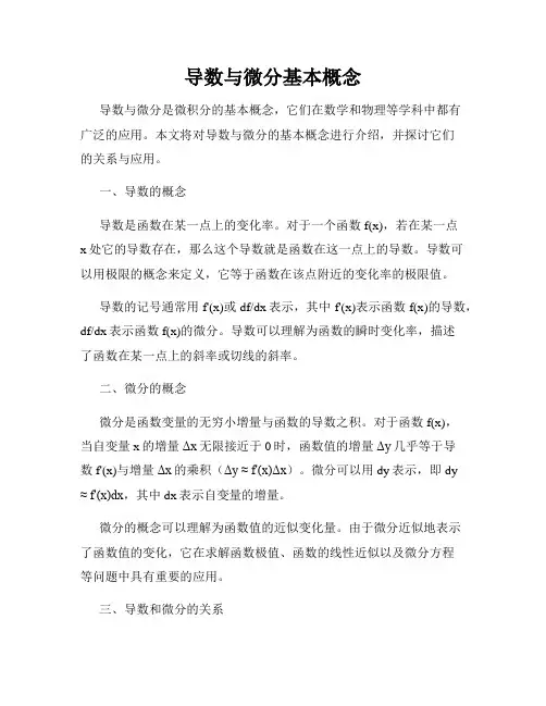 导数与微分基本概念