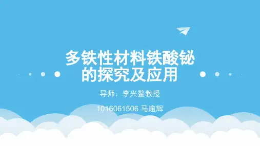 多铁性材料铁酸铋的探究及应用概论
