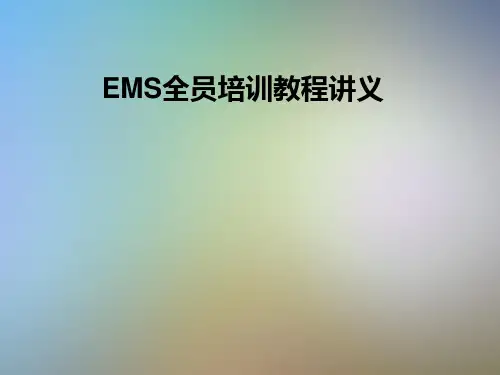 EMS全员培训教程讲义