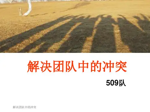 解决团队中的冲突.pptx