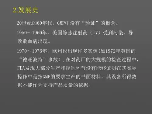 GMP验证与认证