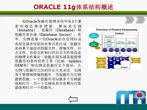01  ORACLE 11g体系结构概述