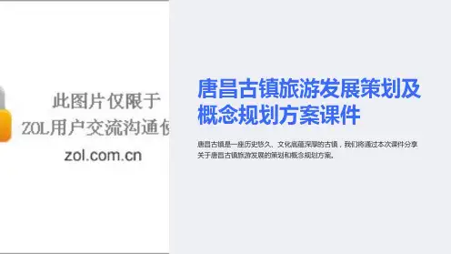 唐昌古镇旅游发展策划及概念规划方案课件
