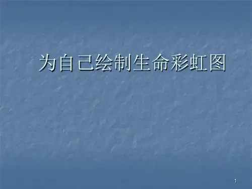 为自己绘制生命彩虹图ppt课件