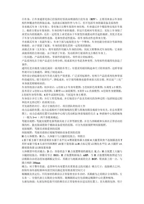 百度下载的汽车车身设计