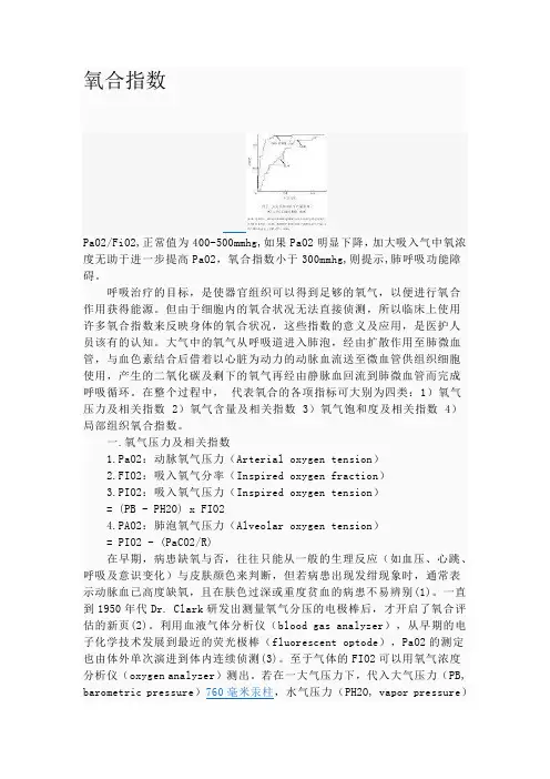 氧合指数