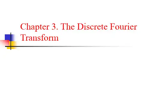 Chapt3 The Discrete Fourier Transform