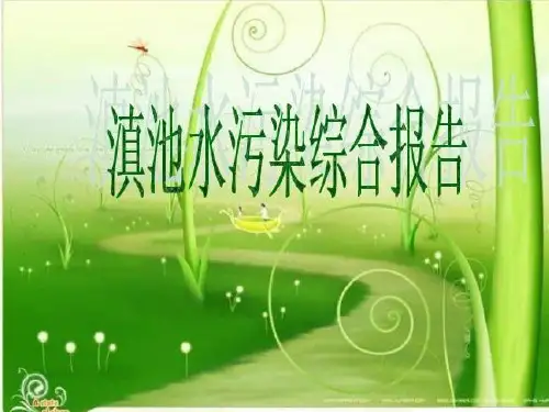滇池水污染及治理PPT幻灯片