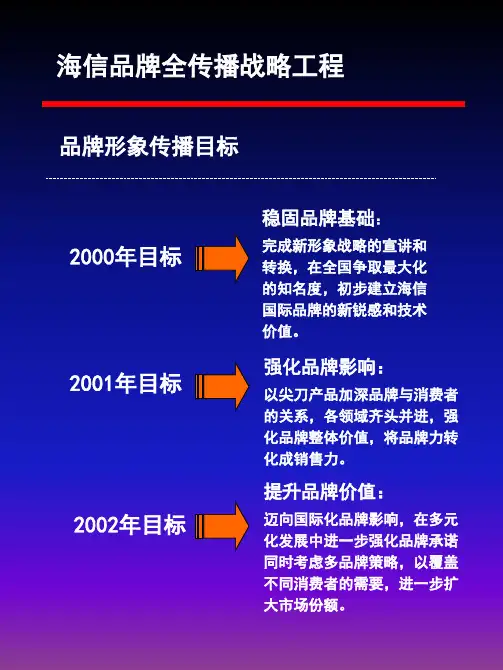 海信新形象品牌战略实施工程