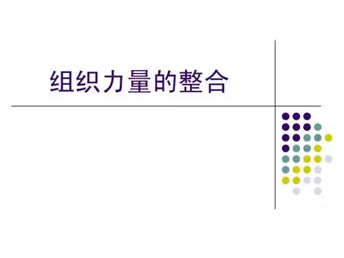 11组织力量的整合