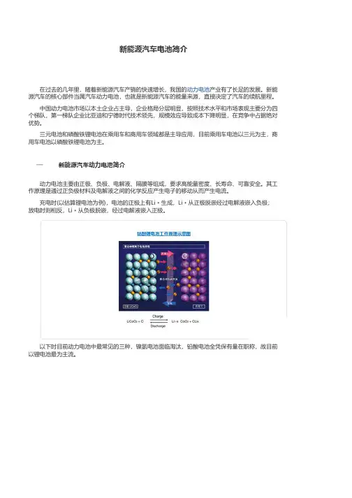 新能源汽车电池比较