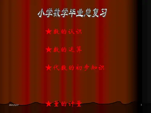 小学数学毕业总复习课件