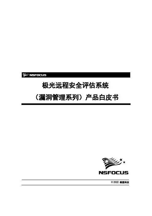 漏洞扫描产品白皮书