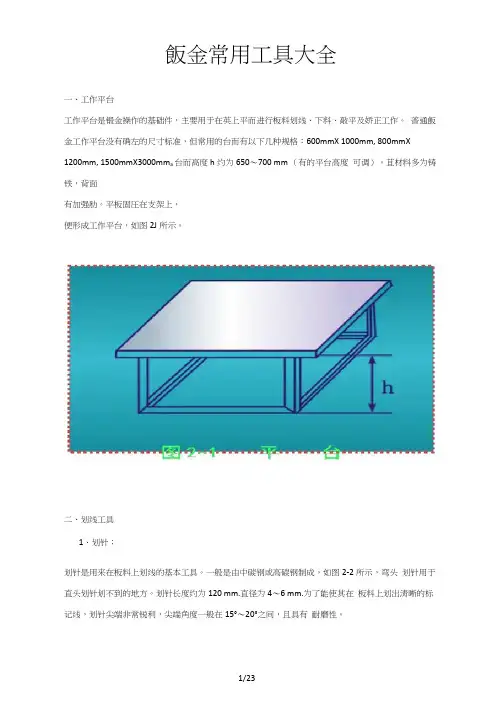 钣金工具大全与使用方法