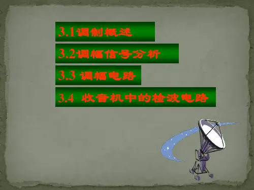 信号的调幅与解调