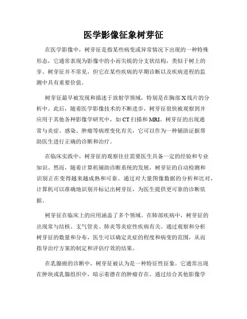 医学影像征象树芽征