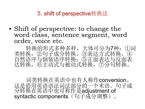 英语翻译转换法