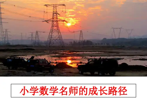 最新小学数学名师的成长路径PPT课件