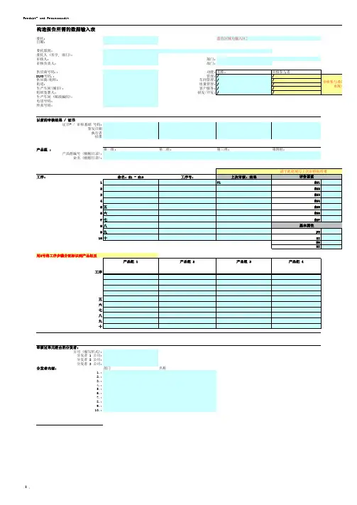 VDA6.3过程审核报告格式