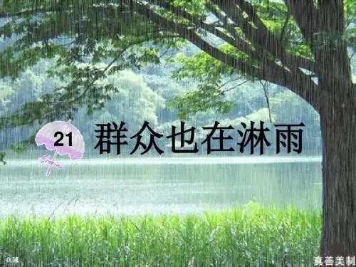 三年级语文上册群众也在淋雨ppt课件4语文S版
