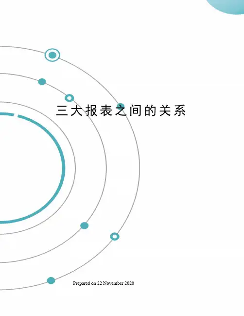 三大报表之间的关系