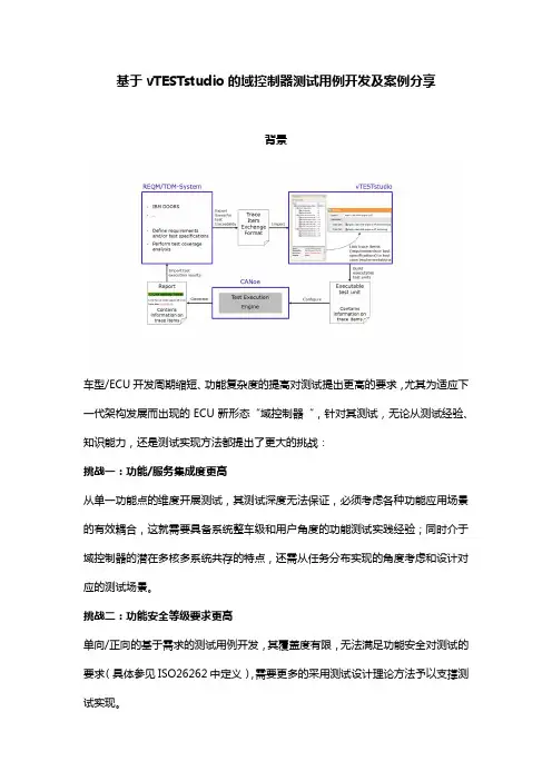 基于vTESTstudio的域控制器测试用例开发及案例分享