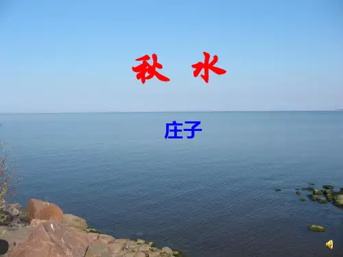 大学语文之秋水