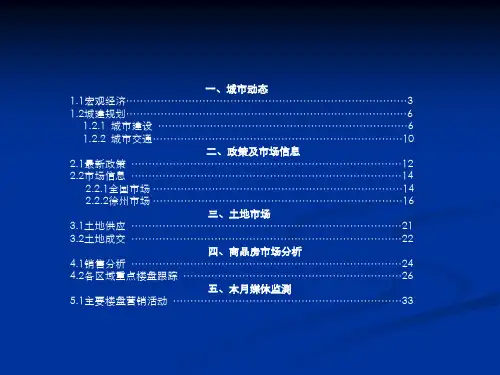 徐州地产市场研究报告-