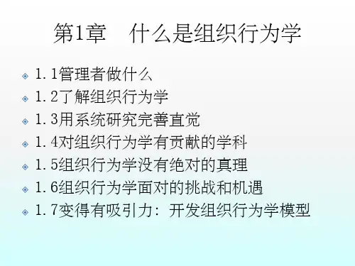 组织行为学全套