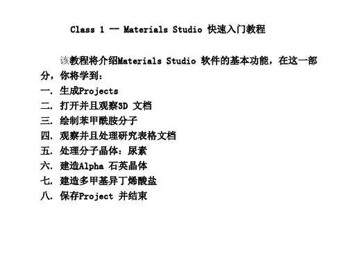 -Materials-Studio-培训教程