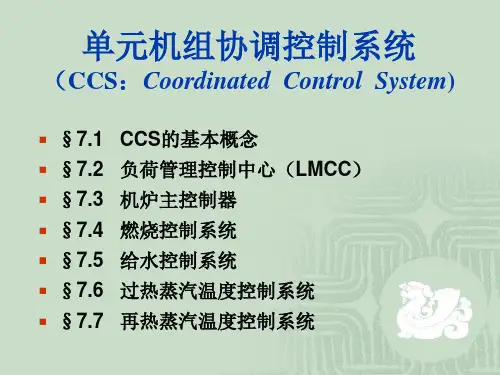 单元机组协调控制系统(CCS)