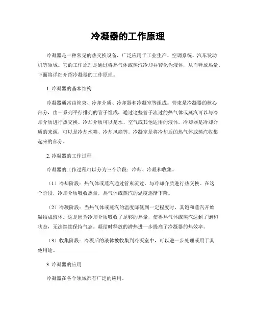 冷凝器的工作原理