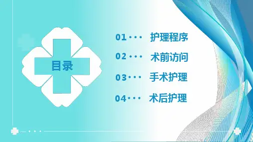 清新手术室全期护理内容PPT演示