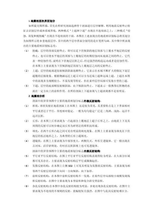 层序地层学课堂作业