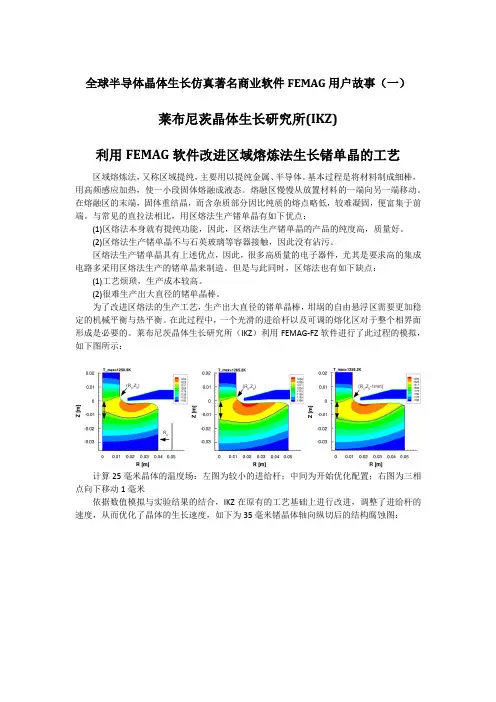 全球半导体晶体生长仿真著名商业软件FEMAG用户故事(一)莱布尼茨晶体生长研究所(IKZ)