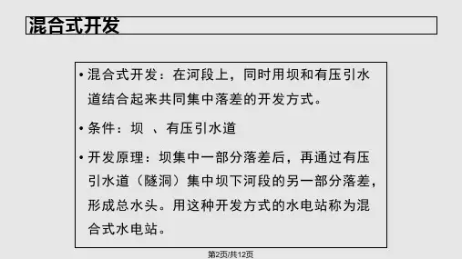 水资源的开发方式混合式开发
