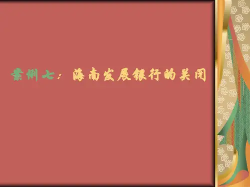 案例七海南发展银行的关闭.pptx
