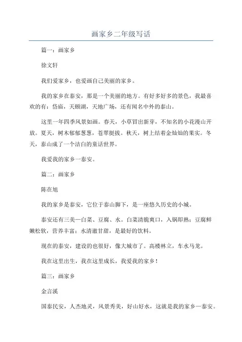 画家乡二年级写话