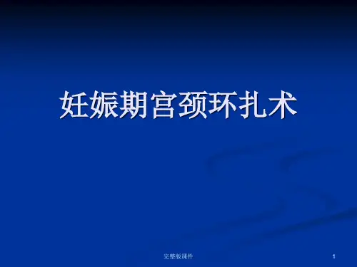 宫颈环扎术ppt课件