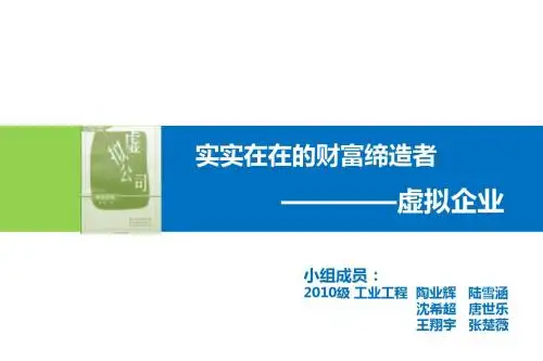 虚拟企业——管理信息系统课程展示