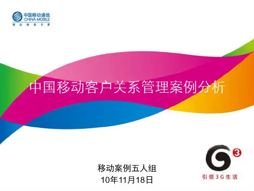 某通信公司客户关系管理案例分析(ppt 48页)
