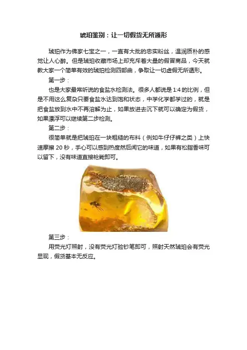 琥珀鉴别：让一切假货无所遁形