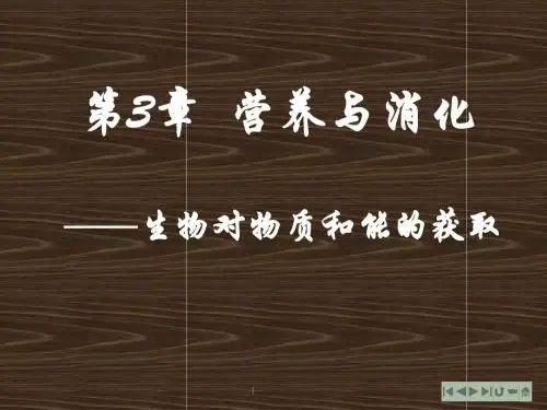 普通生物学03营养与消化