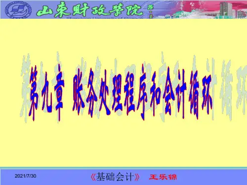 【全版】账务处理程序和会计循环推荐PPT