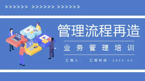公司业务管理工作汇报管理流程再造培训总结PPT模板课件