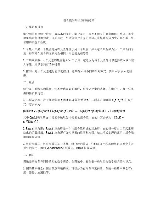 组合数学知识点归纳总结