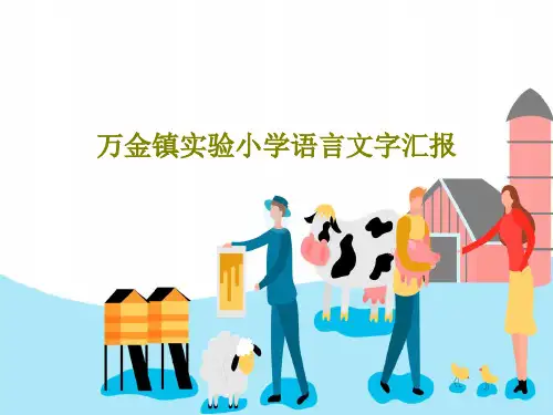 万金镇实验小学语言文字汇报43页PPT